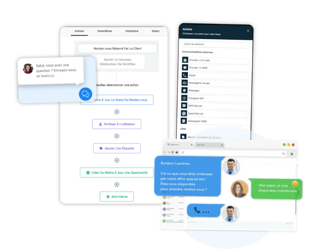 Unified messaging, Emailing & AI​ go high level